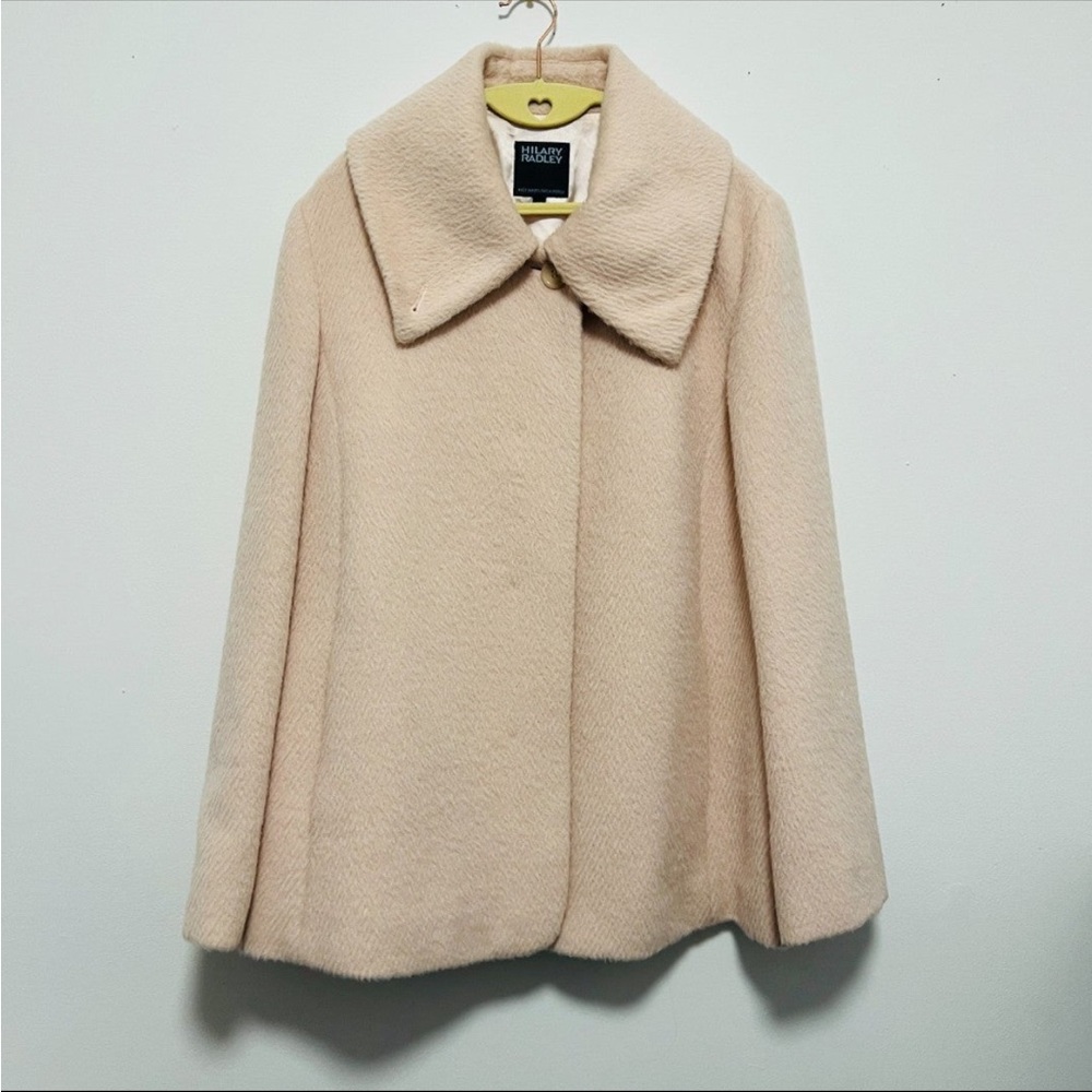 Hilary Radley Alpaca Suri Wool Pink Coat